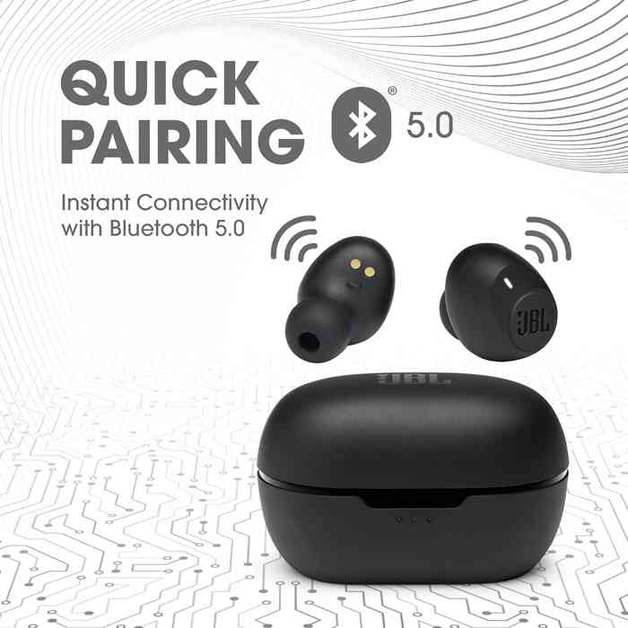 JBL C115 True Wireless in Ear Earbuds with Mic, Jumbo 21 Hours Playtime with Quick Charge, True Bass, Dual Connect, Bluetooth 5.0, Type C and Voice Assistant Support for Mobile Phones